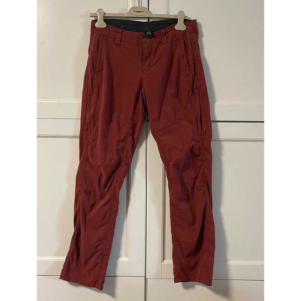 Kuhl Women Red Hiking Cargo Pants Size 8 Reg Articulated Knee Outdoor Utility
